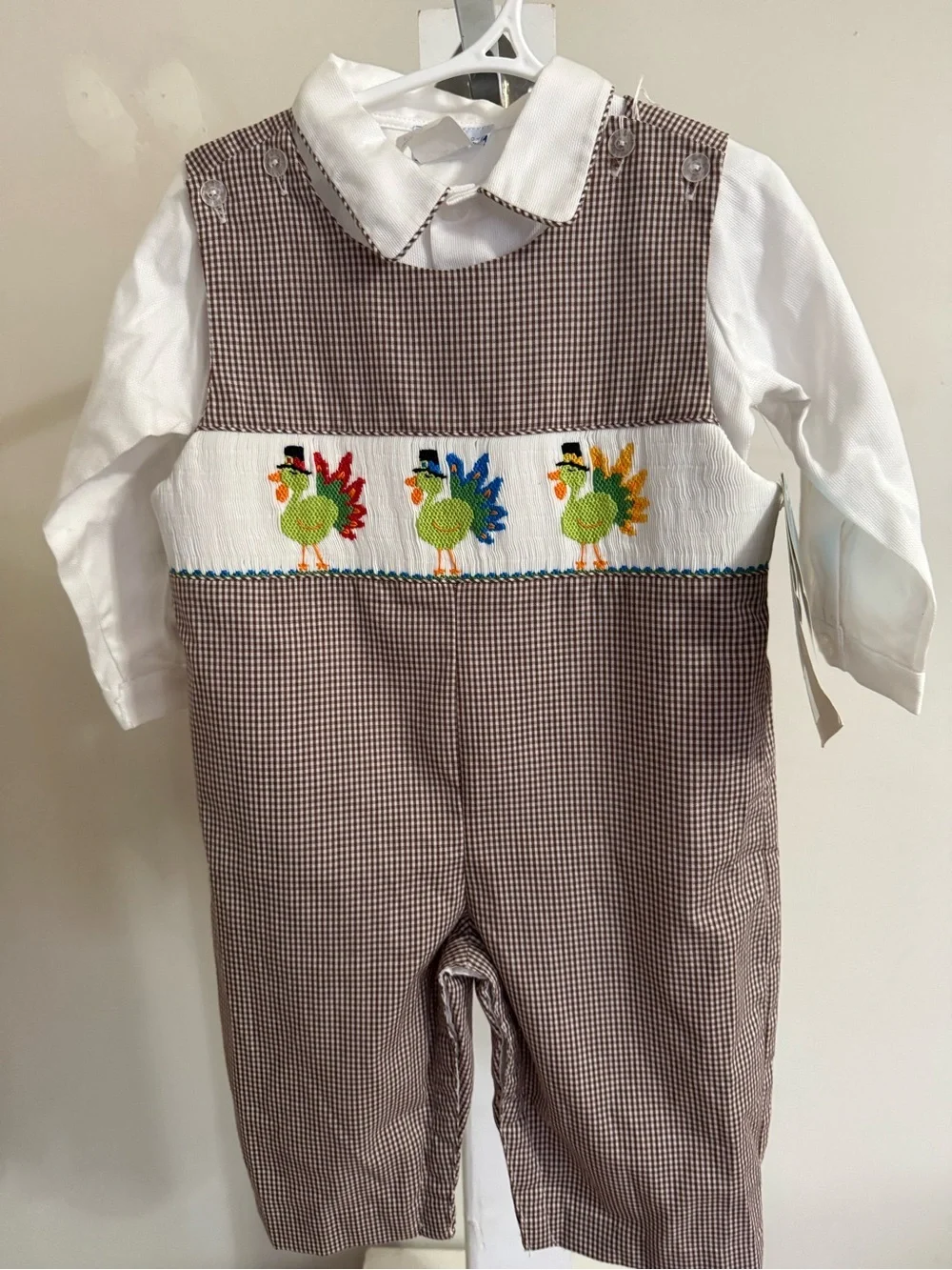 NWT Vive la Fete Smocked Thanksgiving Outfit